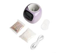 Pot de fleurs intelligent avec affichage interactif pour l'entretien automatisé des plantes et virtuel pour une expérience de compagnon (violet)