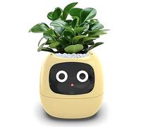 Pot de fleurs intelligent avec technologie AI - Pot de fleurs intelligent avec 7 capteurs intelligents pour un entretien facile des plantes - Idéal pour la maison et les espaces de vie