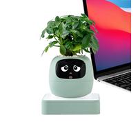 Pot de Fleurs Intelligent - Compagnon de Pot de Fleurs guidé par AI, Petit récipient de Culture pour succès, Design de Pot décoratif, Assistant d'entretien des adapté aux débutants | Cadeau