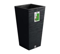 Pot de Fleurs Anthracite avec réservoir, Collection Furu, 39,5 x 39,5 x 75,5 cm, capacité 37 l.