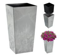 Pot de fleurs KADAX avec insert, 30 cm, gris