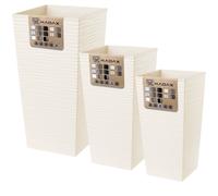 Pot de fleurs KADAX, avec insert, en plastique, jardinière