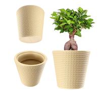 Pot de fleurs KADAX en plastique, jardinière, 35 cm, crème