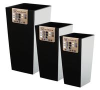 Pot de fleurs KADAX, en plastique, jardinière, imitation rotin