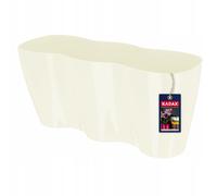Pot de fleurs KADAX pour intérieur, jardinière, 35 cm, crème
