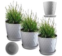 Pot de fleurs KADAX, un pot pour fleurs avec dessous de plat