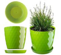 Pot de fleurs KADAX, un pot pour fleurs avec dessous de plat