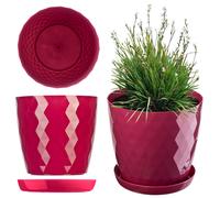 Pot de fleurs KADAX, un pot pour fleurs et plantes avec dessous de plat, 30 c...