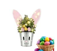 Pot de Fleurs Lapin - ライトきなイースター | Pot de Fleurs Lapin de Jardin Illuminé | pour la Maison Salon Chambre Balcon Bureau Jardin Cour Patio Porche Pelouse