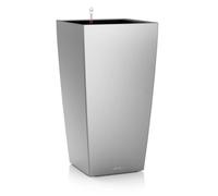 Pot de fleurs - LECHUZA - Cubico Premium 30 - Argent métallisé - 56 cm - 4 L