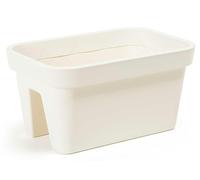 Pot de fleurs Lys pour balustrade, couleur crème, 45 cm