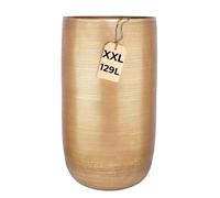Pot de fleurs moderne Camiel Gold fait à la main en aluminium 81 cm