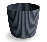 Prosperplast Milly Pot de fleurs design cylindrique moderne avec insert pour plantes, pour intérieur et extérieur, résistant au gel, à la chaleur et aux rayons UV, Marsala, diamètre : 390 mm