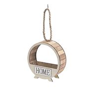Pot de fleurs mural en bois pastoral charnu - Petits paniers de maison - Décoration murale - Support en bois pour plantes d'intérieur