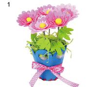 Pot De Fleurs Non Tissé Bricolage, Tournesol Marguerite, Couture À La Main, Jouet Éducatif Pour Enfants