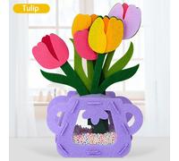 Pot De Fleurs Non Tissé Pour Enfants,Artisanat D'art Montessori,Jouets De Bricolage,Cadeau Althprécoce - Type Tulip