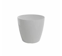 ARTEVASI Pot de fleurs - Rond - Blanc - Polypropylène - 4 roulettes - 30 x 30 x 27,3 cm