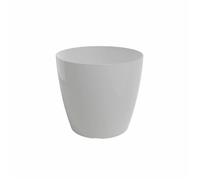 Pot De Fleurs - Noname - Rond - Blanc - Polypropylene - 4 Roulettes