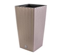 Pot de fleurs pot de fleurs aspect rotin cache-pot insert 4 couleurs 6 taille...