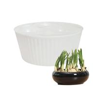 Pot de Fleurs - Pot de Plantation en Jacinthe en Verre à 3 Trous | Vase à bulbes de Fleurs Transparent pour jardiniers, Enseignants et débutants | Jardinière d'intérieur décorative pour