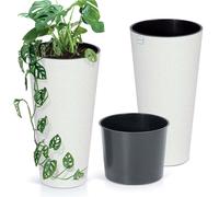 Pot de fleurs pot décoratif et pot haut 20 cm pour la maison, le jardin ECO W...