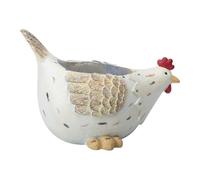 Pot De Fleurs Poule, Cache-Pots Résine Intérieur avec Trou De Drainage, Décor Domestique pour Véranda Balcon Rebord Chambre Bureau Salon