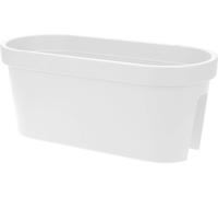 Pot de fleurs pour balcon OVAL - Couleur : BLANC - Taille : 60x28 cm