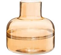 Pot de Fleurs pour Chambre et Salon - Vase décoratif pour décoration de Maison, en Verre, 23,5 x 24 cm, Ambre