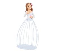 Pot de fleurs pour plantes succulentes - Les rêveries de la princesse Plantes de robe à fleurs non incluses, jardinière pour plantes succulentes | Jupe Flower Stand Ornament Jolie décoration