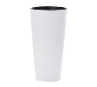 Pot de fleurs - PROSPERPLAST - EDANTI - Mat blanc - H.28 6 cm - 2 3 L