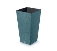Pot de fleurs Prosperplast FURU SQUARE DFSH300-5415C 295x295x550mm - couleur bleu scandinave