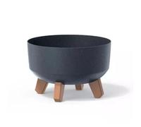 Pot De Fleurs Prosperplast Gracia Low Eco Wood Dgrl240lw-S433w - Couleur Anthracite Eco 3,8l Multicolore