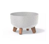 Pot De Fleurs Prosperplast Gracia Low Eco Wood Dgrl240lw-S449w - Blanc Eco 3,8l Multicolore