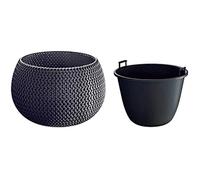 Pot De Fleurs - Prosperplast - Splofy Bowl - Plastique - Anthracite - 2,3 L - Rond Multicolore