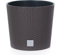 Pot de fleurs RATO ROUND avec insert 40 cm - couleur : terre d'ombre