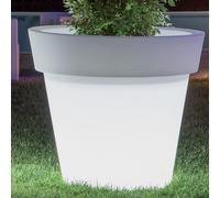 POT DE FLEURS RESINE AVEC LED RGB AVEC CÂBLE DIAMÈTRE 80 ARBRE JARDIN DEHORS