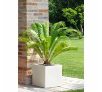 POT DE FLEURS RÉSINE H40 JARDINIÈRE CACHE POT RUGUEUX MADE IN ITALY JARDIN