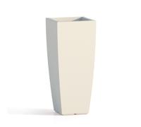 POT DE FLEURS RÉSINE HAUT MODERNE CARRÉ PLASTIQUE PLANTE JARDIN MADE IN ITALY