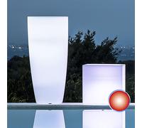 TEKCNOPLAST STYLO ROUND BRIGHT - Ø 33 cm. - H 70 cm. Lumière rouge