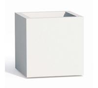 POT DE FLEURS RÉSINE JARDINIÈRE CACHE MADE IN ITALY H40 JARDIN BLANC