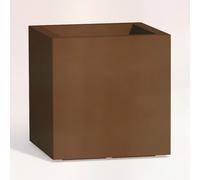POT DE FLEURS RÉSINE JARDINIÈRE CACHE MADE IN ITALY H40 JARDIN BRONZE