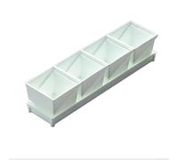 Pot de fleurs respirant avec plateau de drainage pour un usage domestique, conçu pour s'adapter aux rebords de fenêtre et balcons pour cultiver des légumes, des herbes et des petites plantes (modèle