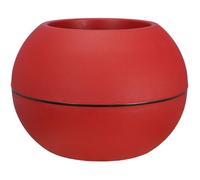 Pot de fleurs - RIVIERA - Boule - D40 H28 cm - Rouge