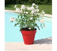 Pot de fleurs - RIVIERA - Soleilla Rond - Ø 49 x 44,8 cm - Rouge