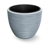 Pot de fleurs rond 40x32 résistant jardinière Bac à Fleurs Cache-Pot pot cannelé