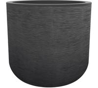 Pot de fleurs Rond 50 cm - EDA - Graphit Up - 67 L - Ø 48,5 x H. 46,2 cm- Gris anthracite