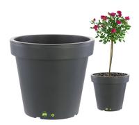 Pot de fleurs rond - Anthracite - Ø 58 cm - Capacité 55 L - Jardin terrasse - Durable