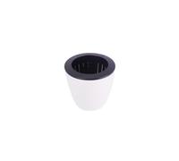 Pot de fleurs rond auto-arrosant en plastique pour maison, bureau | Dispose d'un design d'arrosage automatique avec une corde en coton pour garder les plantes constamment hydratées dans