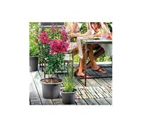 Pot de fleurs rond Day R anthracite - Coloris gris anthracite - 50cm