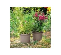 Pot de fleurs rond Day R camel - taupe - 60cm